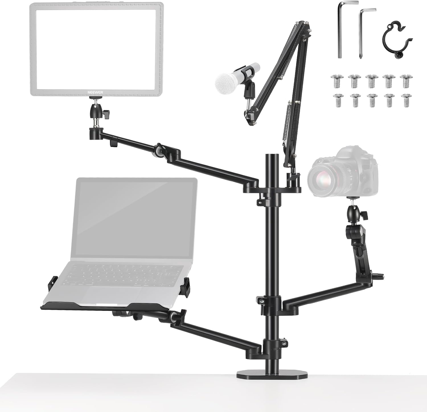 Photography Lighting Rig - Uchwyt biurkowy do kamery z 4