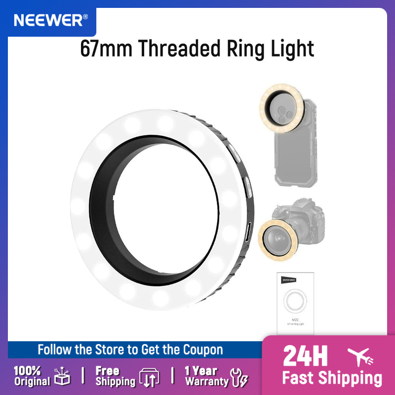 Photography Lighting Overhead - NEEWER Basics 67mm Pierścieniowa Lampa z