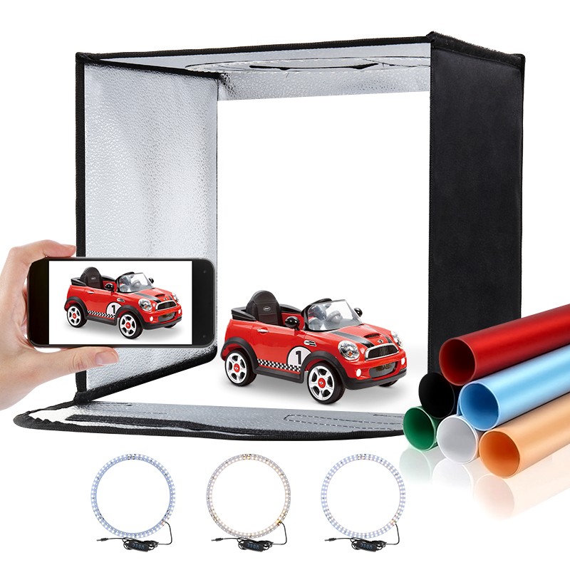 Photography Lighting Kits - 11,8x11,8 cala składana latarka do studia