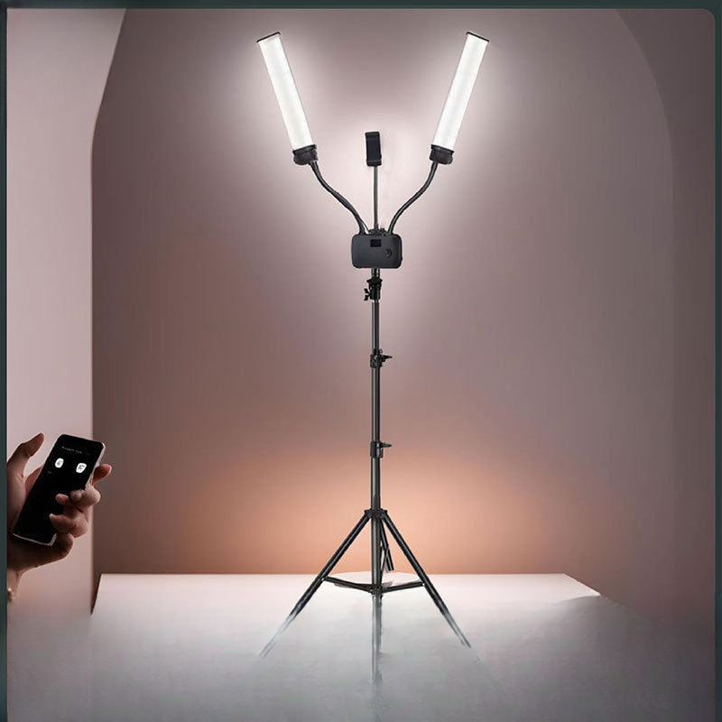 Photography Still Life Lighting - Lampa fotograficzna LED z podwójnym ramieniem,