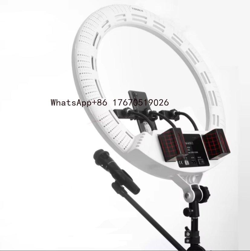 Stand Lighting Photography - Lampa do transmisji na żywo, okrągła,