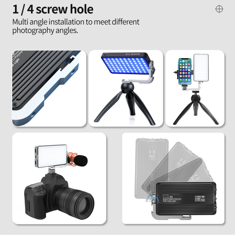Panel świetlny RGB Pixel G3, p – Photography Lighting Lamp recenzja i cena