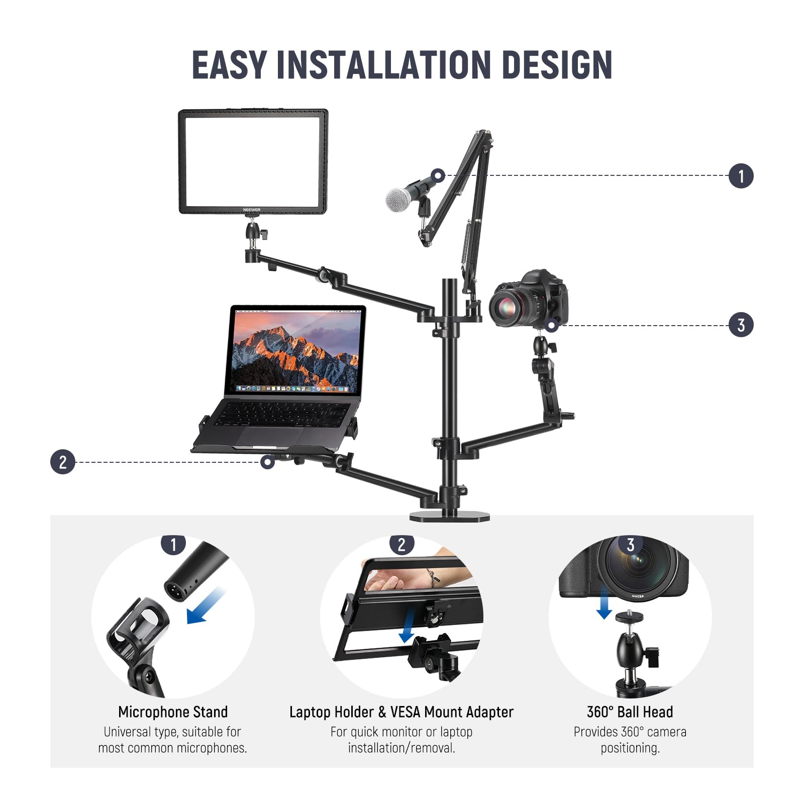 2026 NEEWER DS007 Statyw do ka – Photography Lighting Rig recenzja i cena