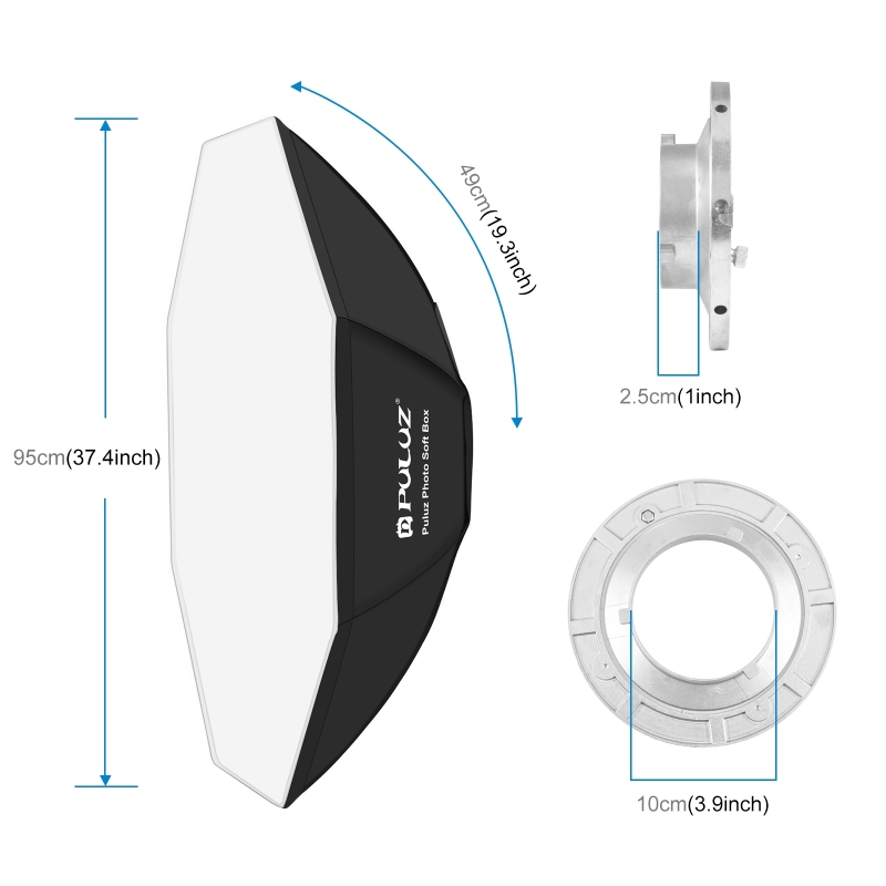 PULUZ 95cm ośmiokątny fotograf – Photography Lighting Diffuser recenzja i cena