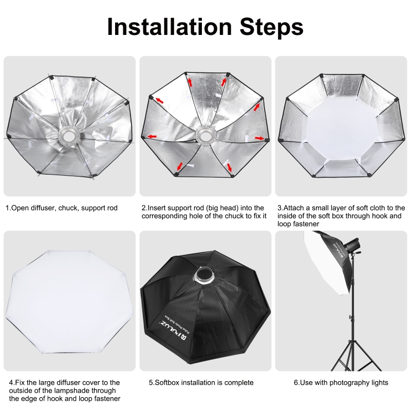PULUZ 95cm ośmiokątny fotograf – Photography Lighting Diffuser recenzja i cena