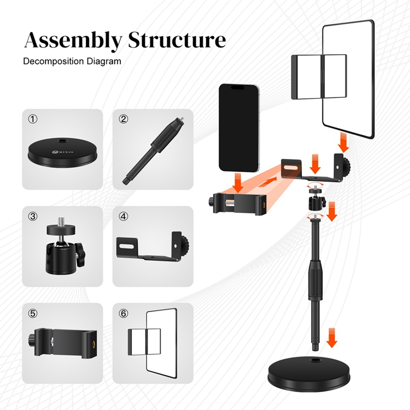 Regulowany statyw do telefonu  – Stand Lighting Photography recenzja i cena