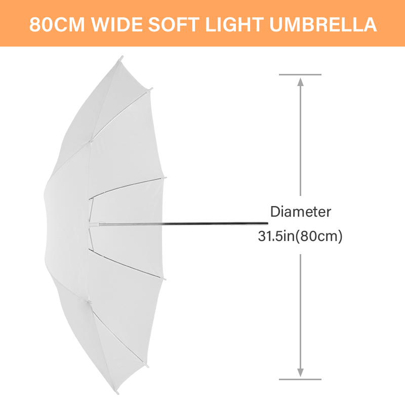 Parasolka dyfuzorowa 76 * 80 c – Photography Lighting Diffuser recenzja i cena