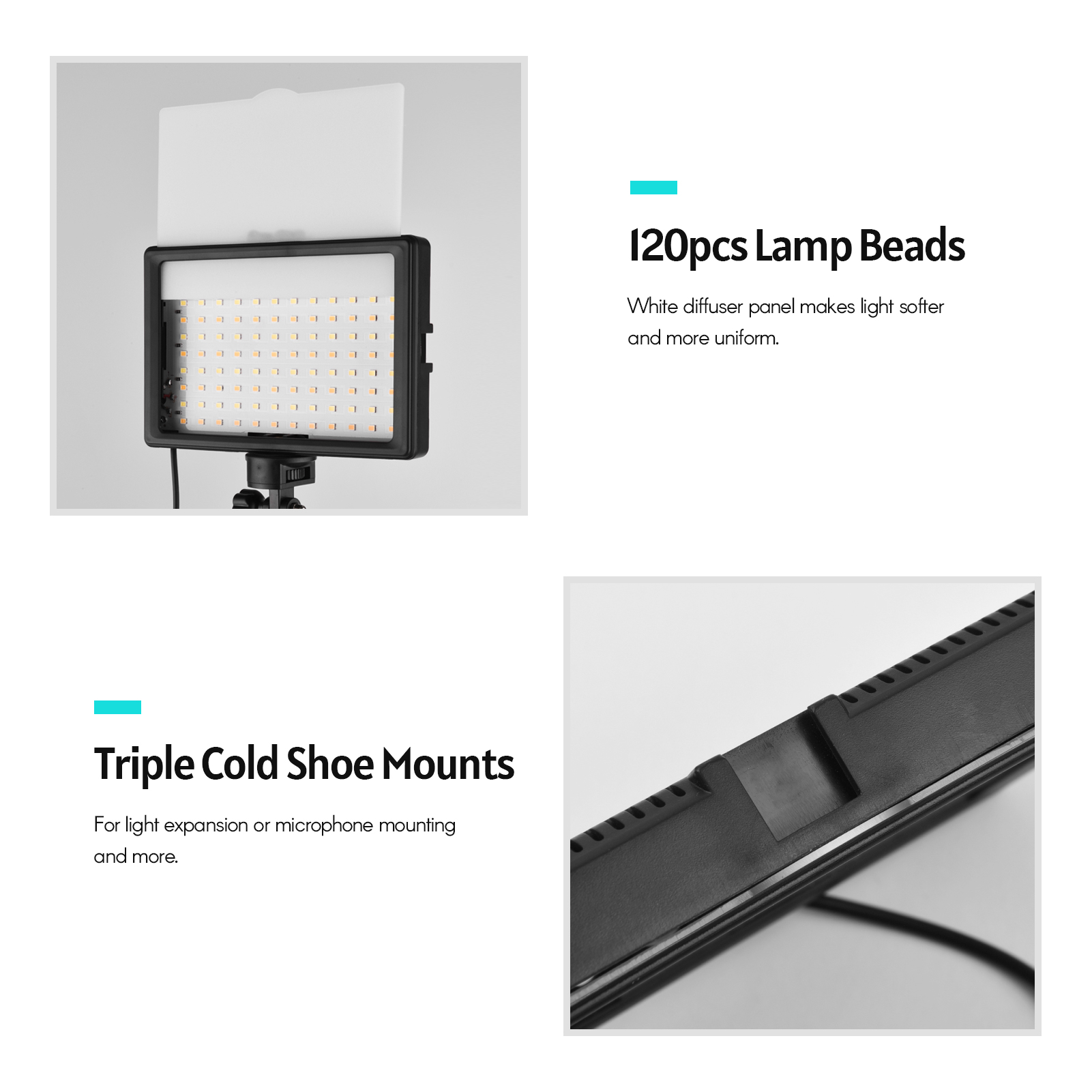 Andoer 2 szt. Zestaw światło L – Photography Lighting Tool recenzja i cena