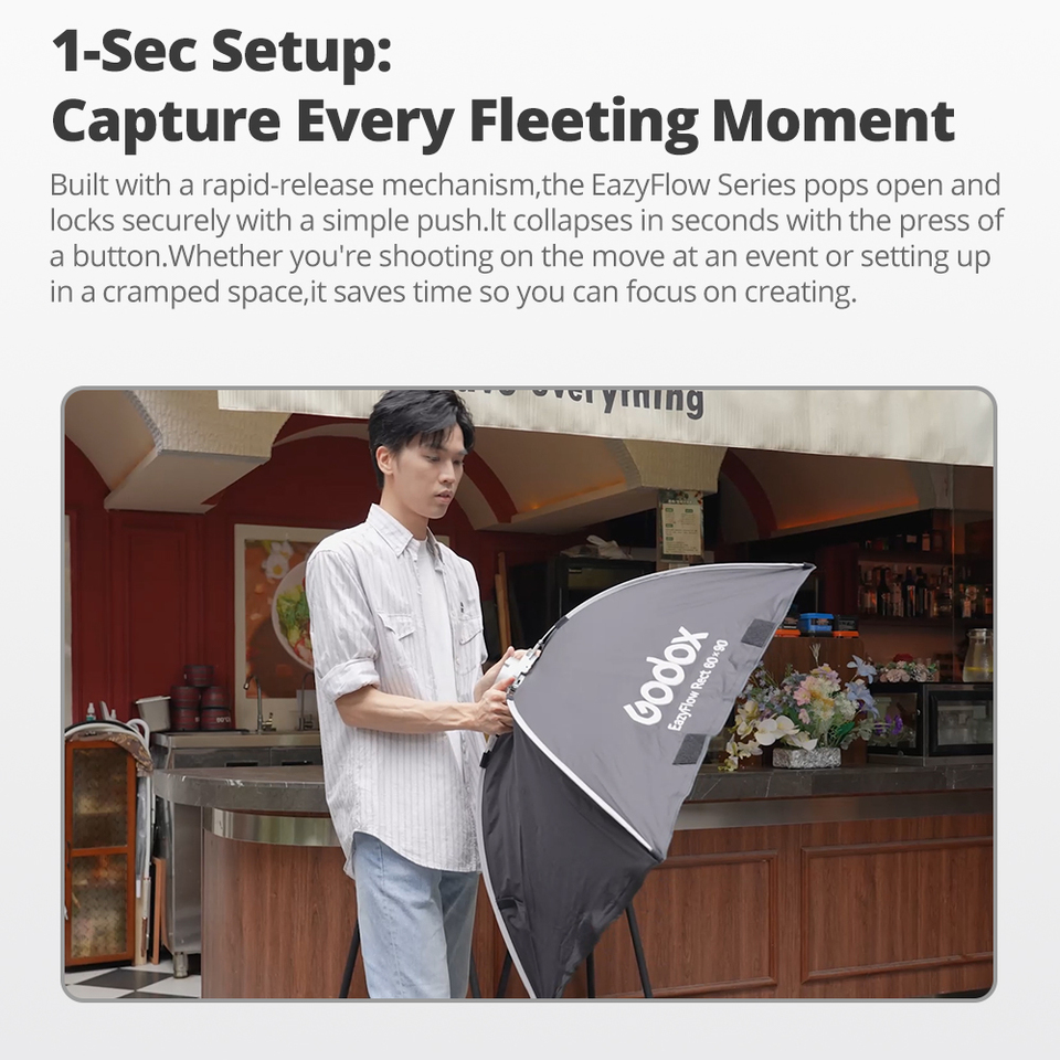 Seria Godox EazyFlow Składany  – Photography Lighting Diffuser recenzja i cena